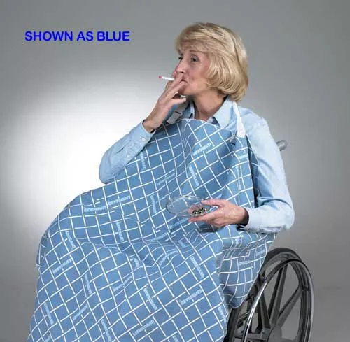 Smoker's Apron for Wheelchair Blue30 L x 32 W