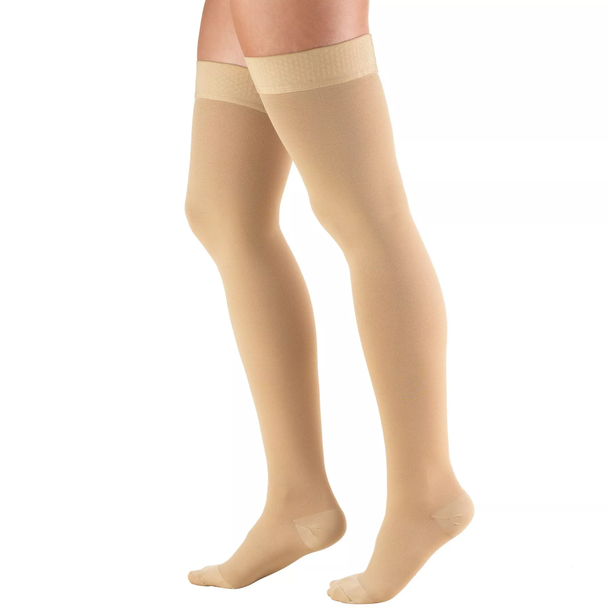 STOCKING, COMPRS THIGH-HI CLSDTOE BGE XLG (1/PR)
