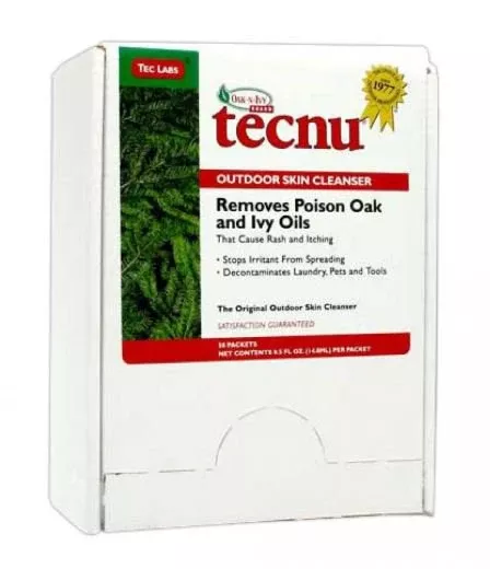 TECNU POISON OAK&IVY CLEANSER 50/BX 6BX/CS