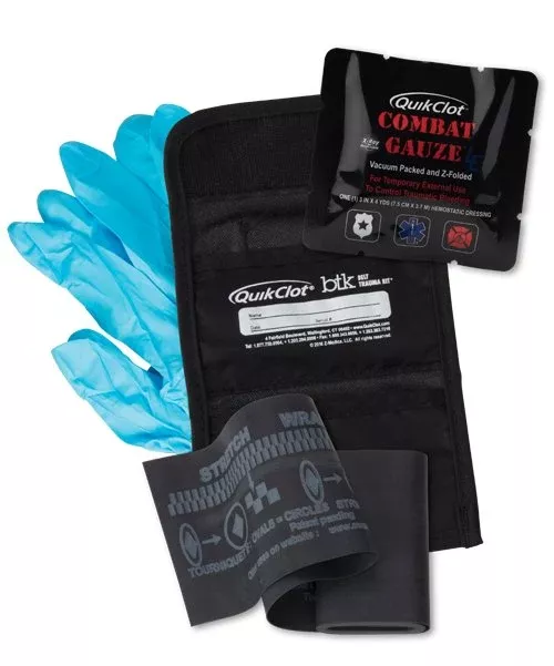 TRAUMA KIT, BELT W/QUIKCLOT C OMBAT GAUZE LE