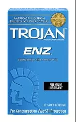 Trojan-Enz Lubricated Condom, 1 Case of 1000