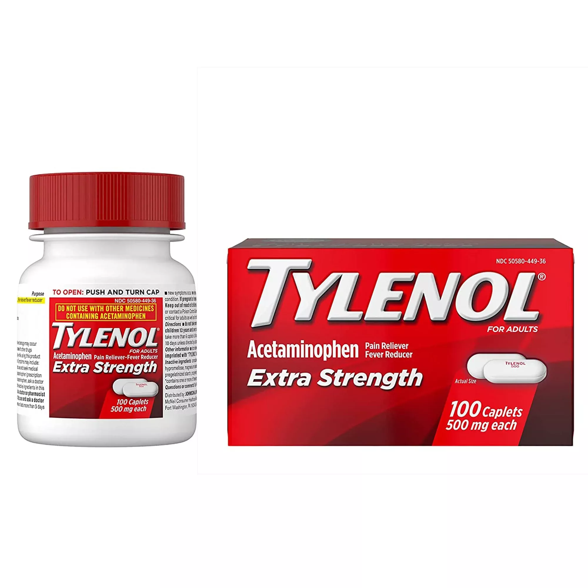 Tylenol Extra Strength Acetaminophen Pain Relief, 1 Bottle