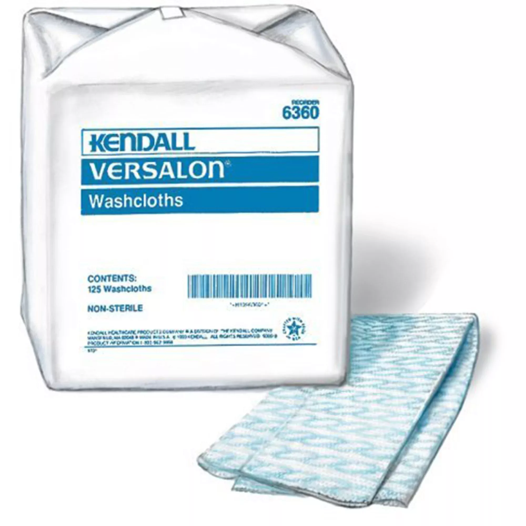 Versalon™ Moderate Absorbency Washcloth, Blue, 9.4 x 13.5 Inch, 1 Case of 500