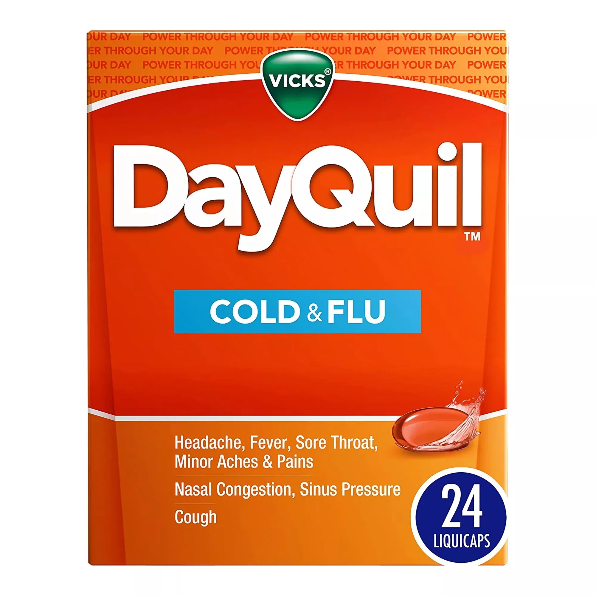 Vicks DayQuil Cold & Flu LiquiCaps™, 1 Carton of 24