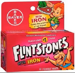 VITAMIN, TAB W/IRON CHEW ASTD FLAV CHLD (60/BT)