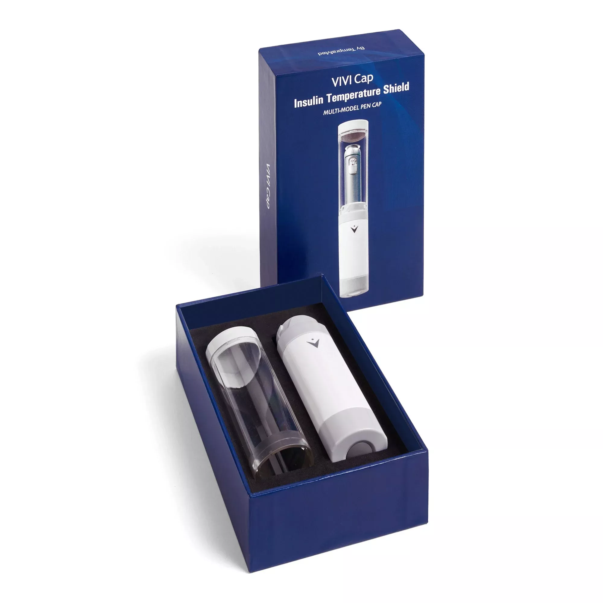 VIVI CAP Multi Insulin Pen Temperature Shield for Pre-Filled and Refillable Pens, 1 Case of 50