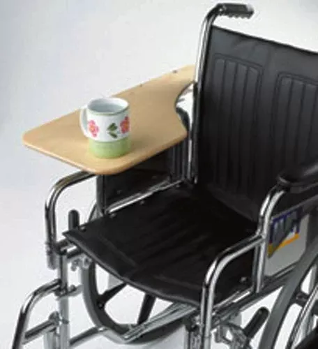 Wheelchair TrayHalf-Lap Wood Flip-Awayfor Desk Arm