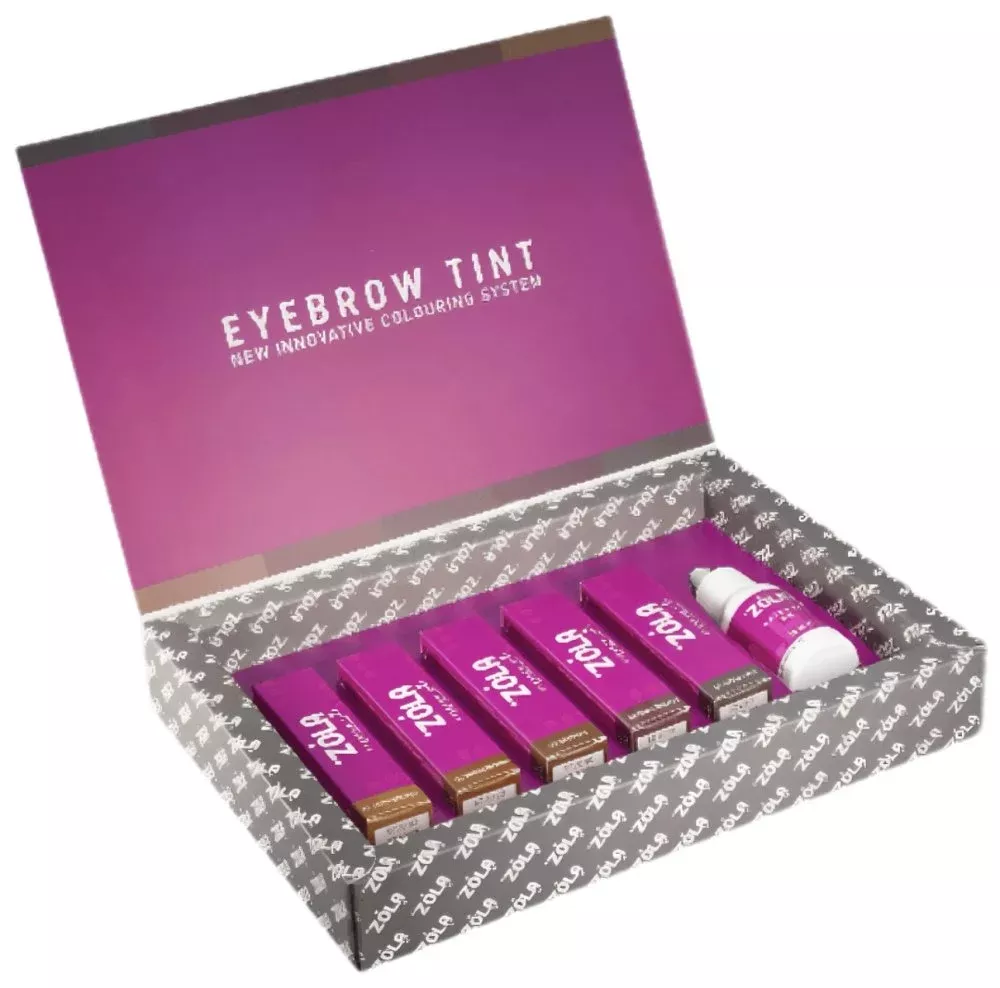 ZOLA eyebrow color set (5x15 ml) with oxidant 30 ml